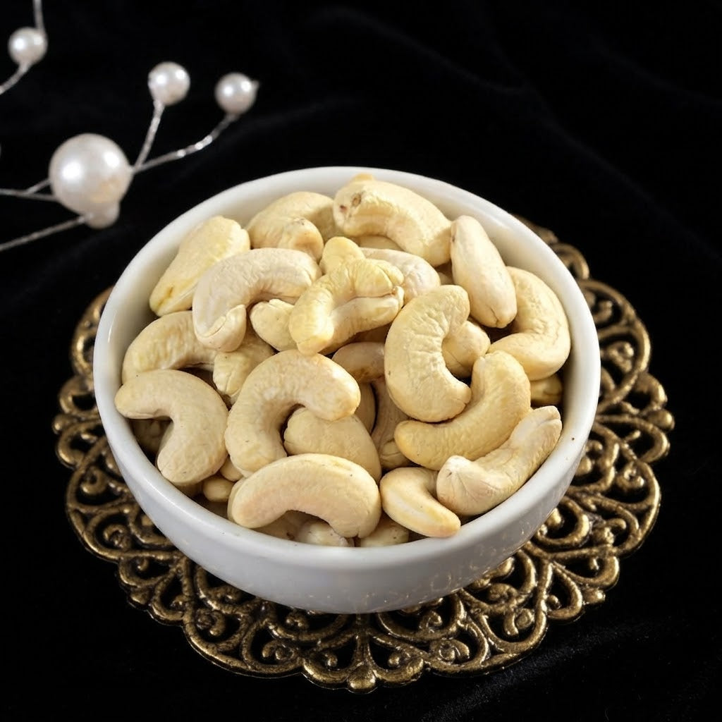 Emerald Bloom Rakhi With Soan Papdi & Cashew Nuts