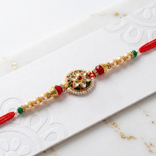 Elegant Beaded Rakhi