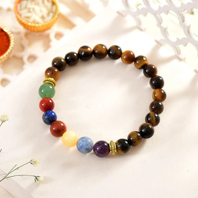 Tiger Stone Protection Rakhi with Soan Papdi & Cashew