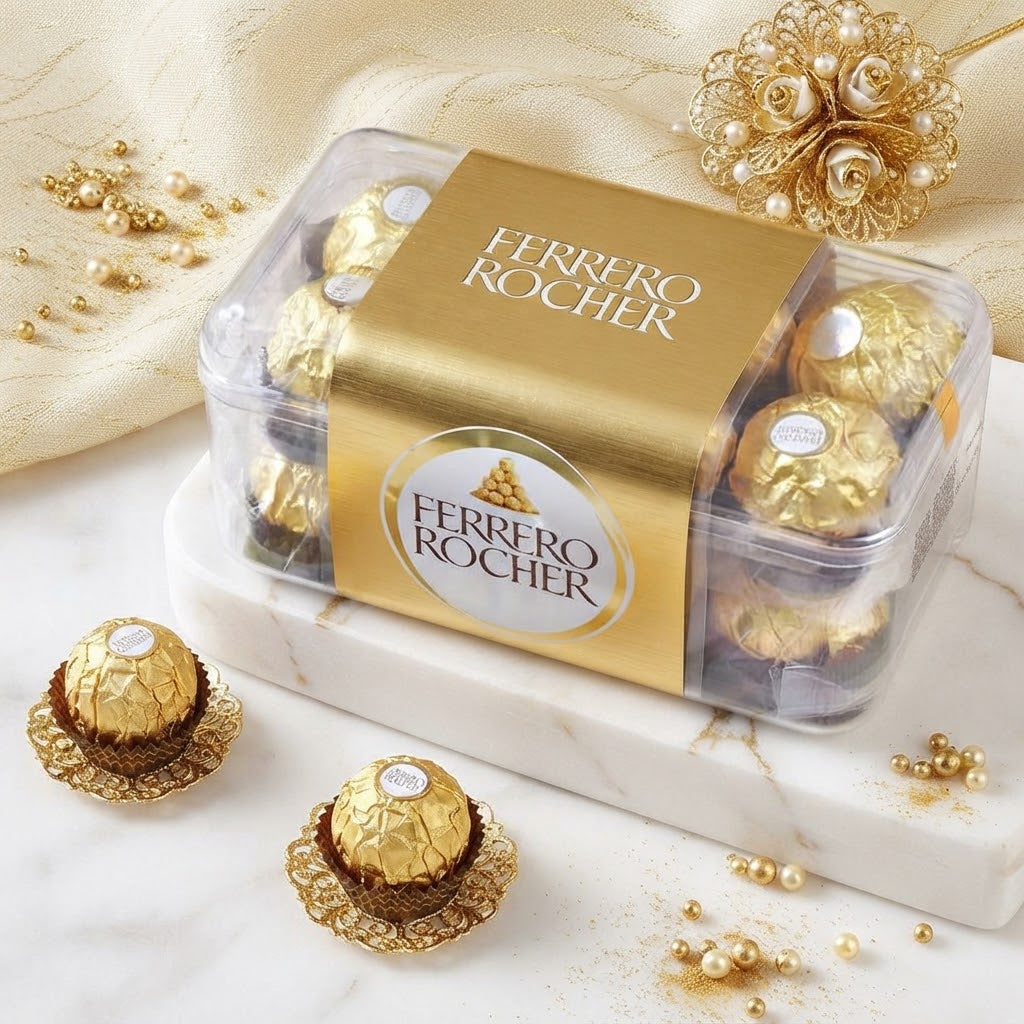 Royal Rajasthani Heritage Rakhi With Ferrero Rocher