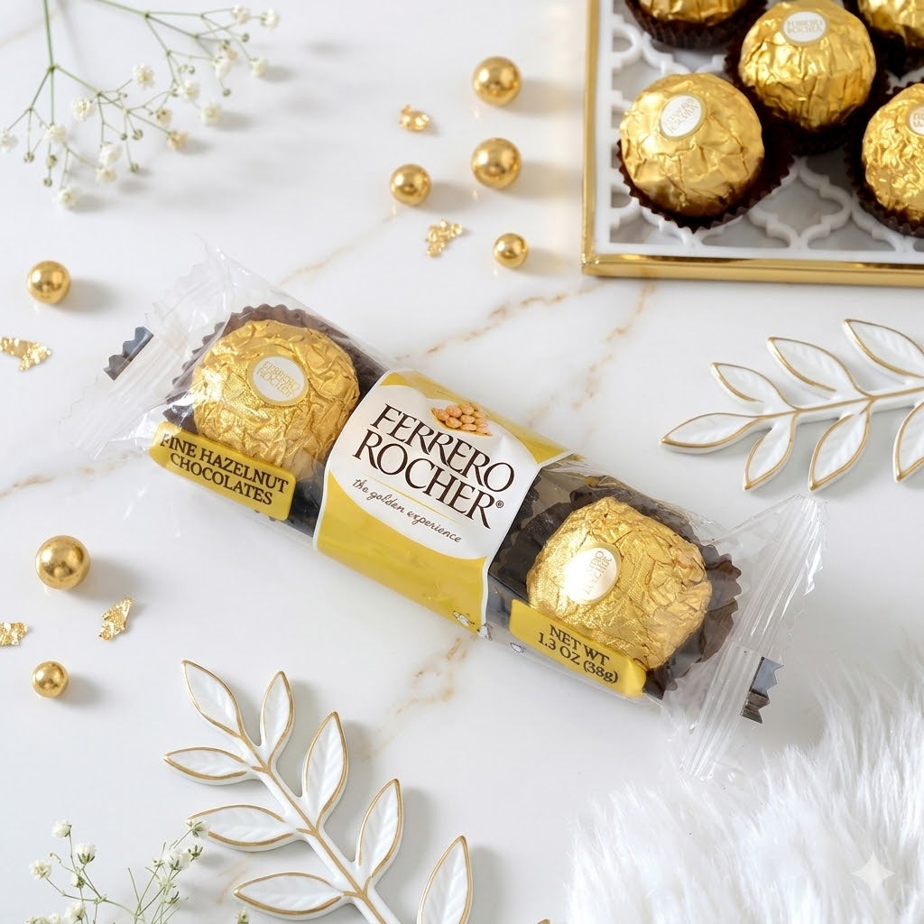 Manmohak Mayura Rakhi with ferrero Rocher