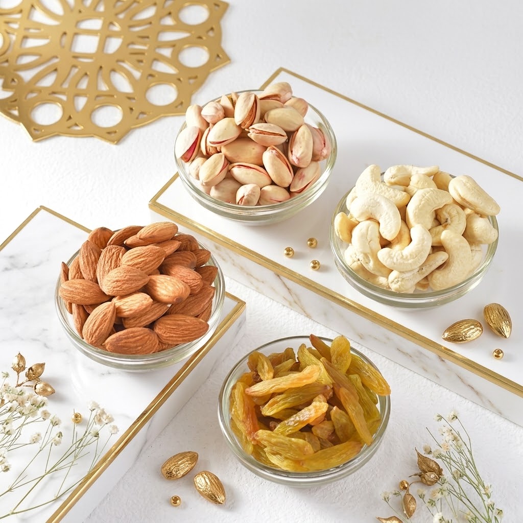 Protective Evil Eye Rakhi Dry Fruit & Nut Hamper