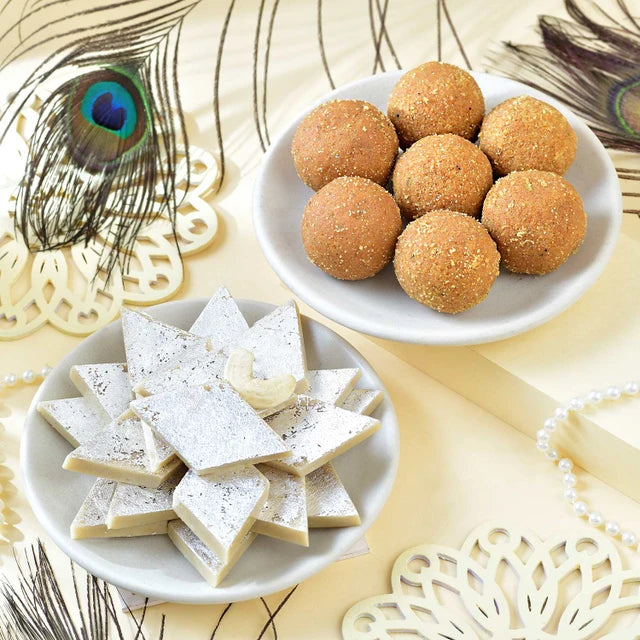 Punjabi Royal Twin Rakhi Sweet Hamper