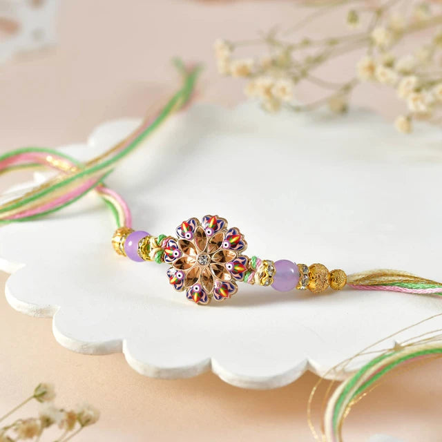 4 Piece Beautiful Festive Rakhi Set
