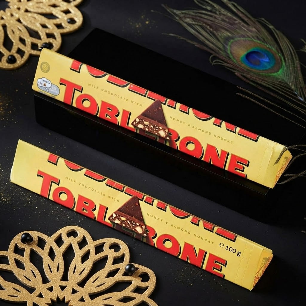 Togetherness Rakhi Set For Bhaiya, Bhabhi & Kids with Toblerone Chocolate