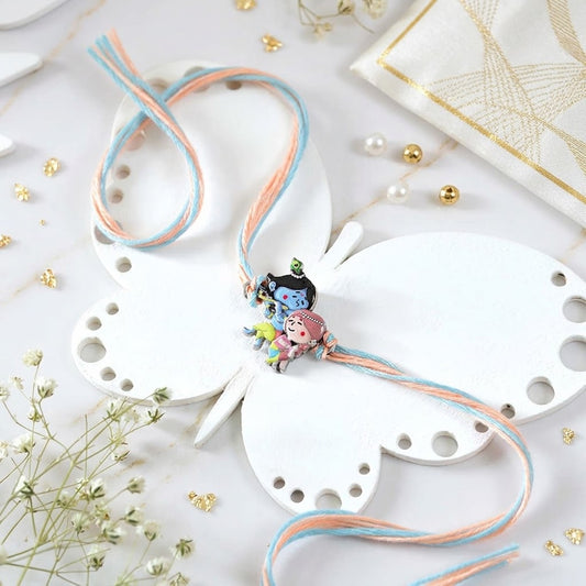 Radiant Radha Krishna Kids Rakhi