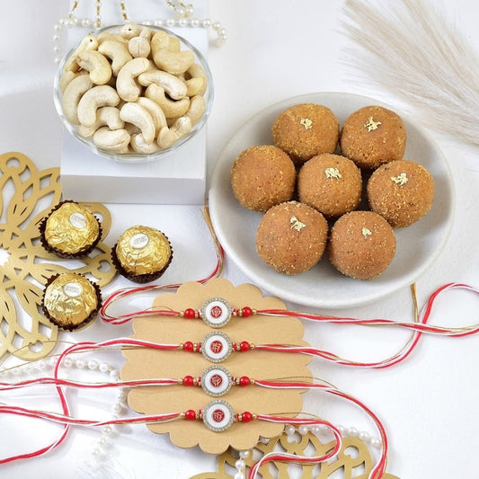 4 Piece Sacred Punjabi Rakhi Hamper