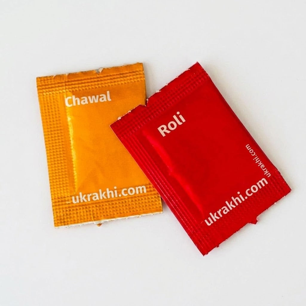 Togetherness Rakhi Set For Bhaiya, Bhabhi & Kids with Toblerone Chocolate