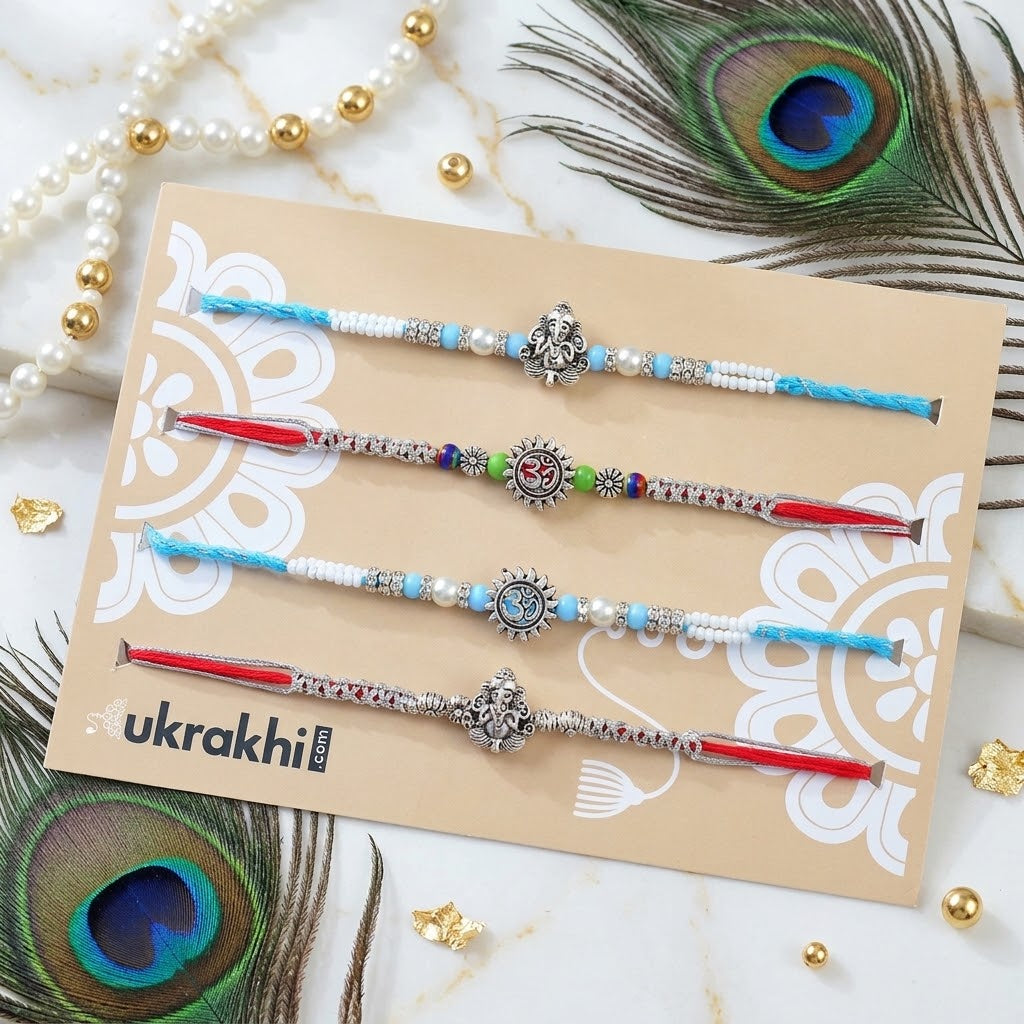 4 Piece Sacred Blessings Rakhi