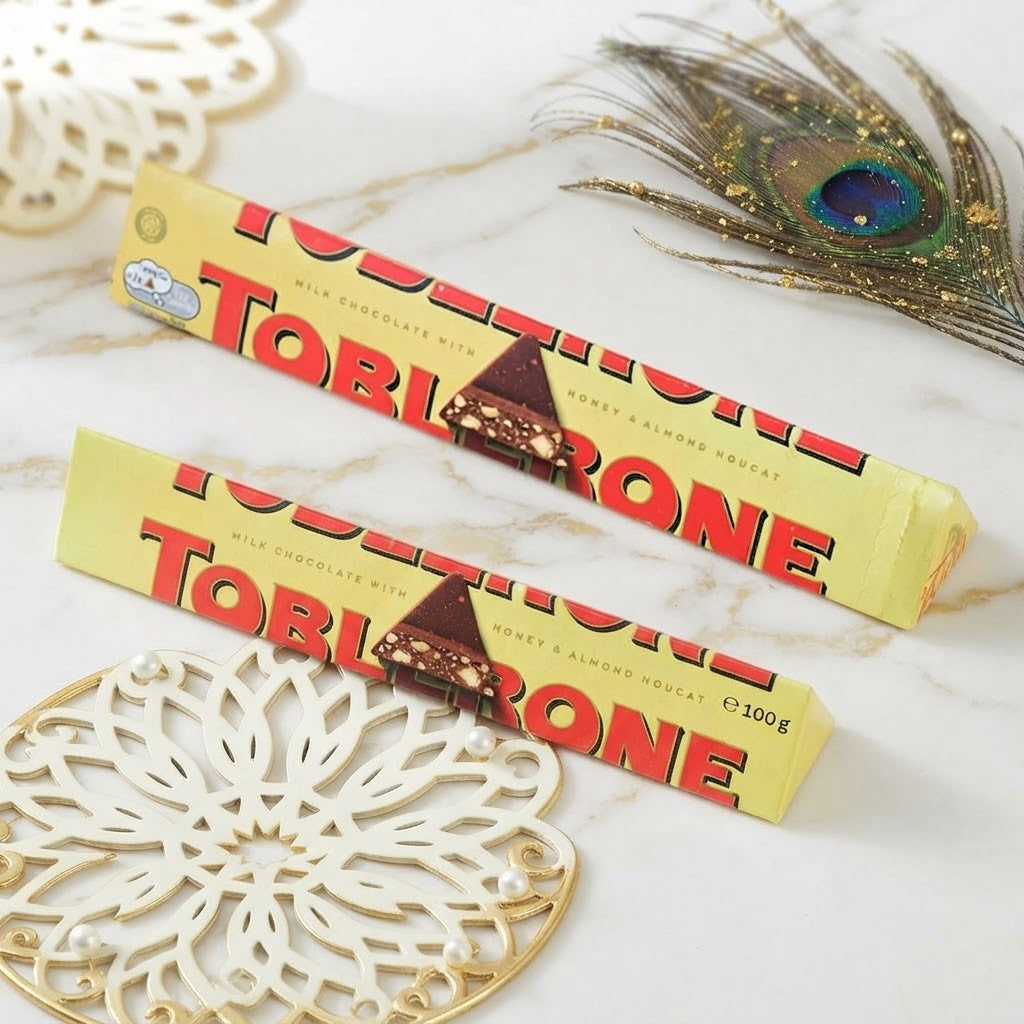 Charming Little Krishna Rakhi for Kids With Toblerone Chocolates