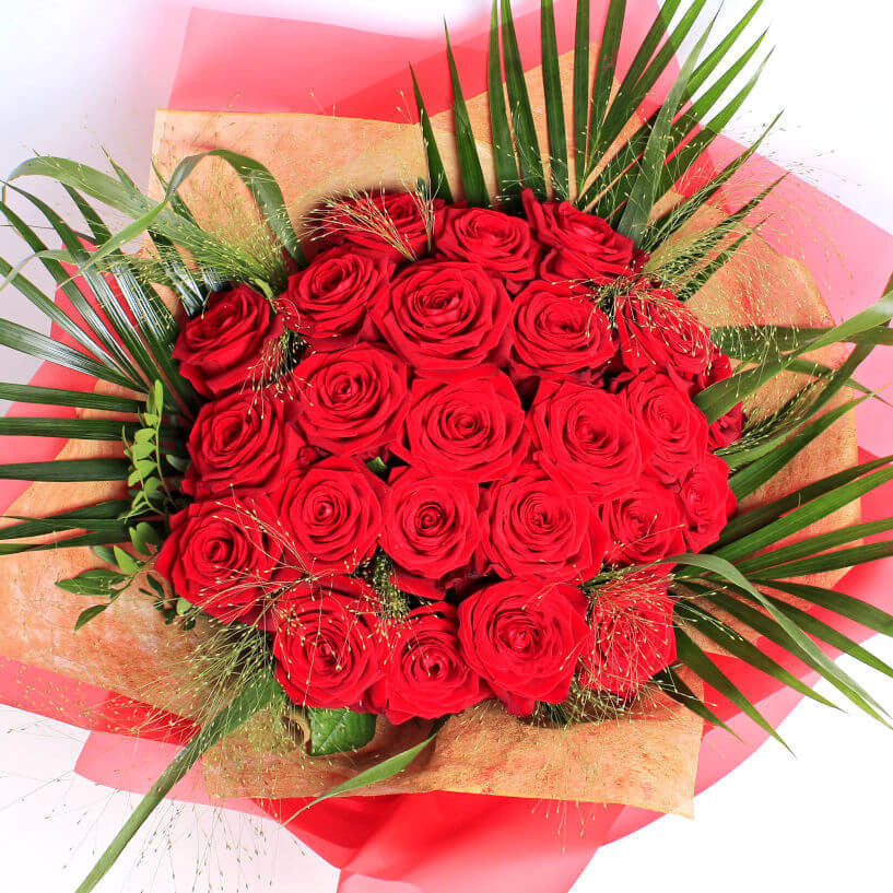 LUXURY TWO DOZEN RED ROSES